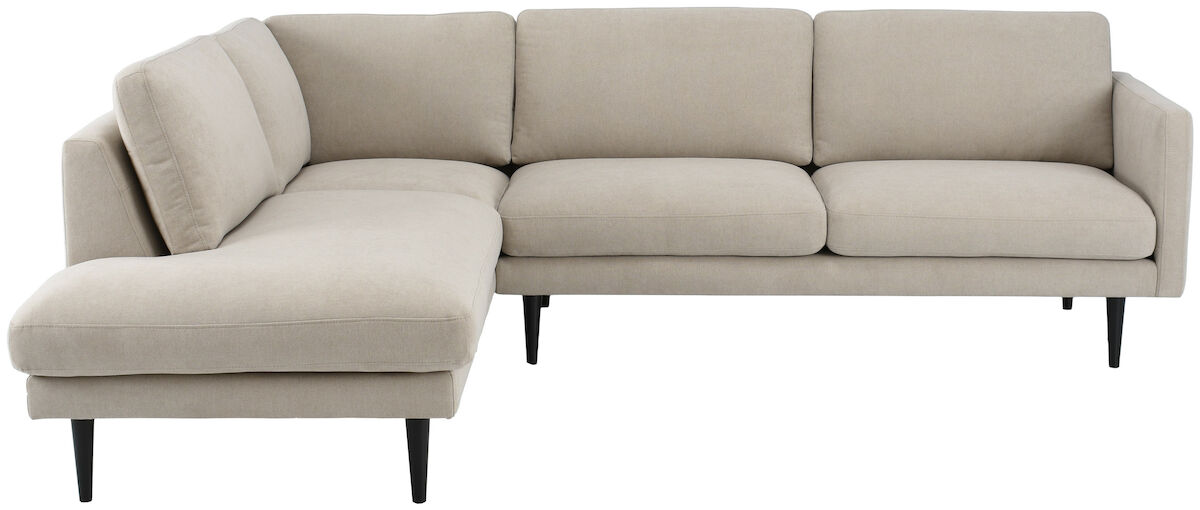 Classic corner sofa left sand